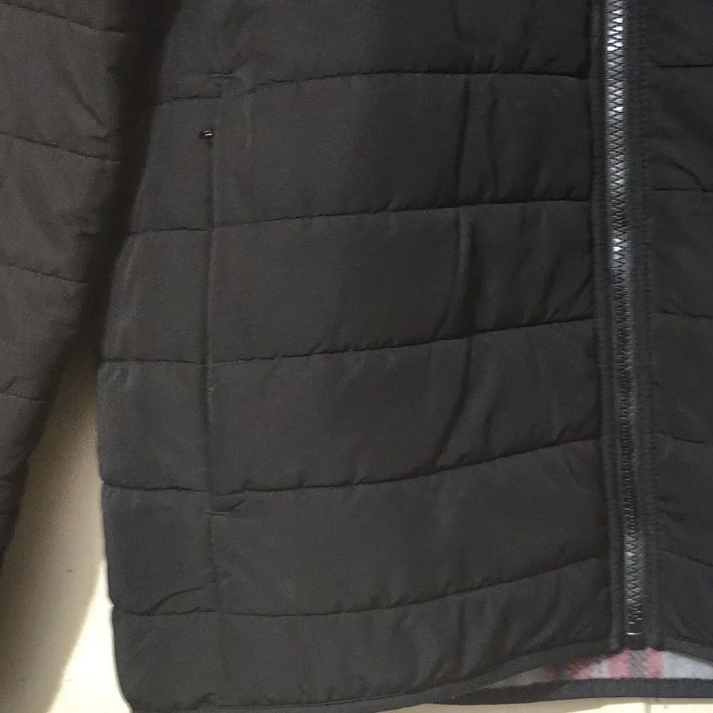 Voyager Black Men'sSize M Polar Fleece Lined  Puffer Jacket Warm Fall Winter